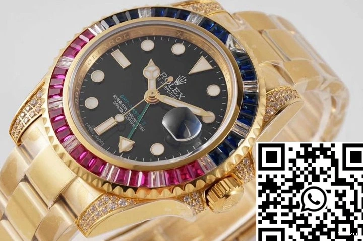 II Black Master Rolex Dial 116758 SAru-78208 Factory GMT ROF 0328